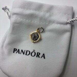 Pandora Gold and Blue Accent Zodiac Charm